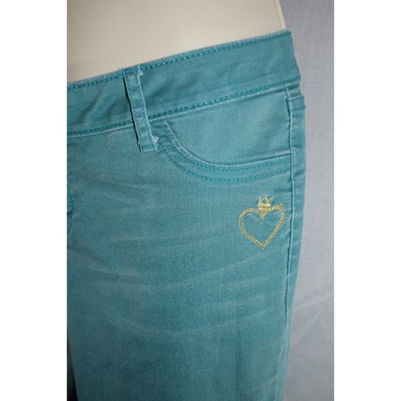 Princess Vera Wang Teal Skinny Jeans size 11 - Picture 3 of 7
